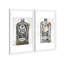 Drinks and Spirits Bird Gin, reproduction d'art sur toile dorée et dorée-1643670528