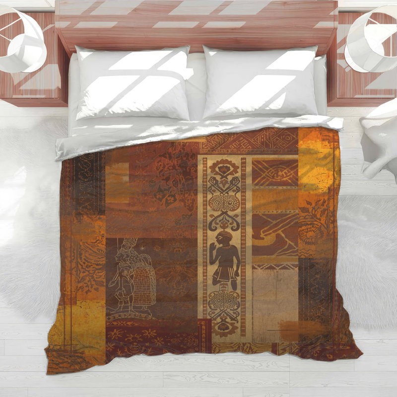 Ethnic Patchwork Art Comforter, Twin