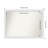 Blanco White Wood Bathroom Vanity Non-Beveled Wall Mirror-1013219917