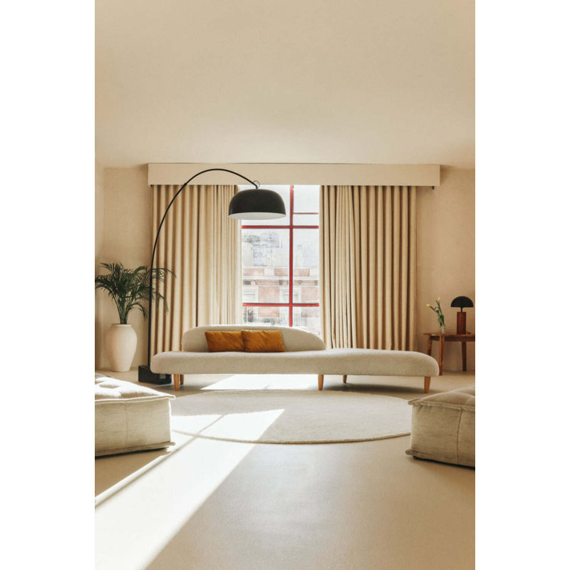 Woolable Rug Rectangle Natural, Round 5'10.87" x 5'10.87"