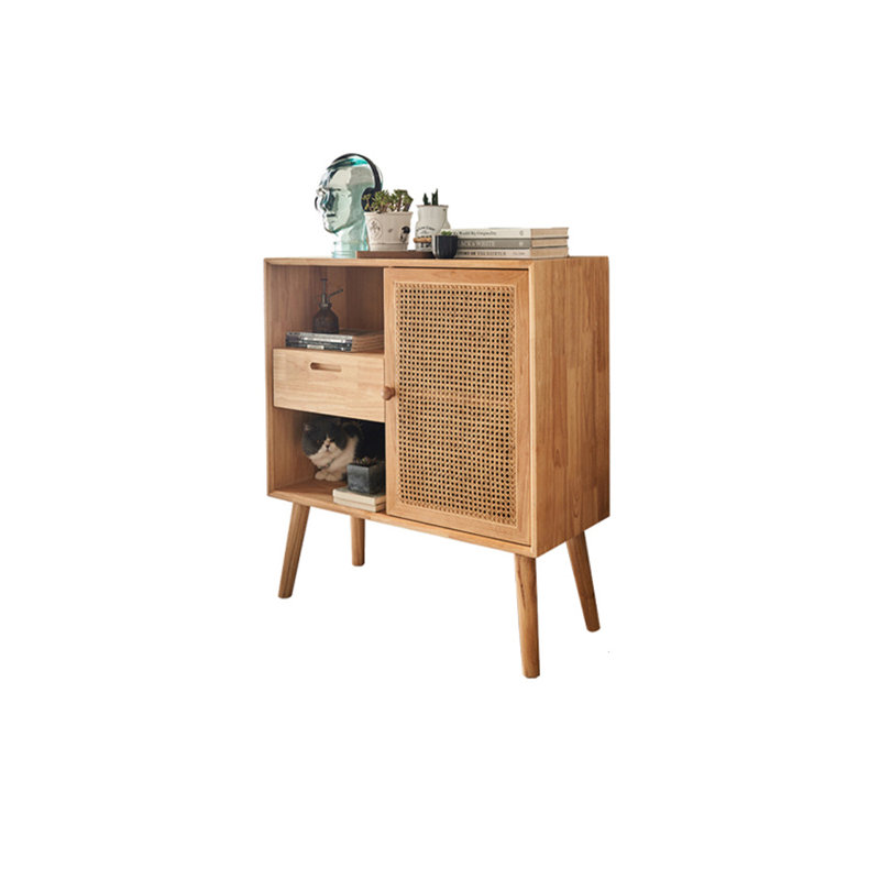 Petite armoire d'appoint moderne simple en bois massif