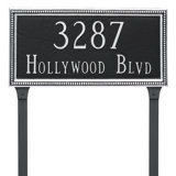 Verona 2-Line Lawn Address Sign