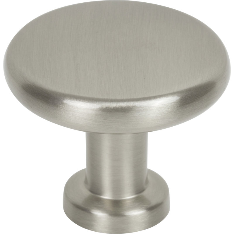 Weser 1-3/8" Diameter Mushroom Knob, Satin Nickel