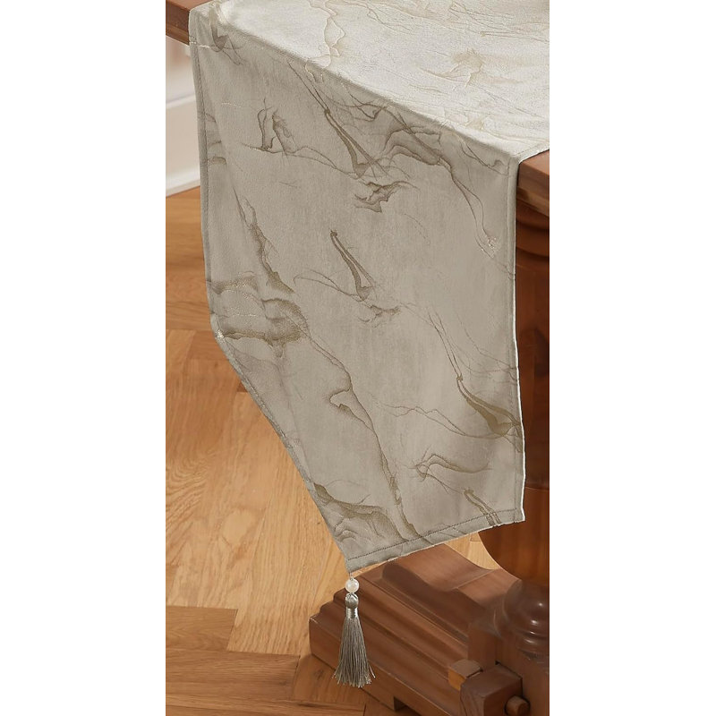 Kaxton Dining Linens, Silver, 36" Runner