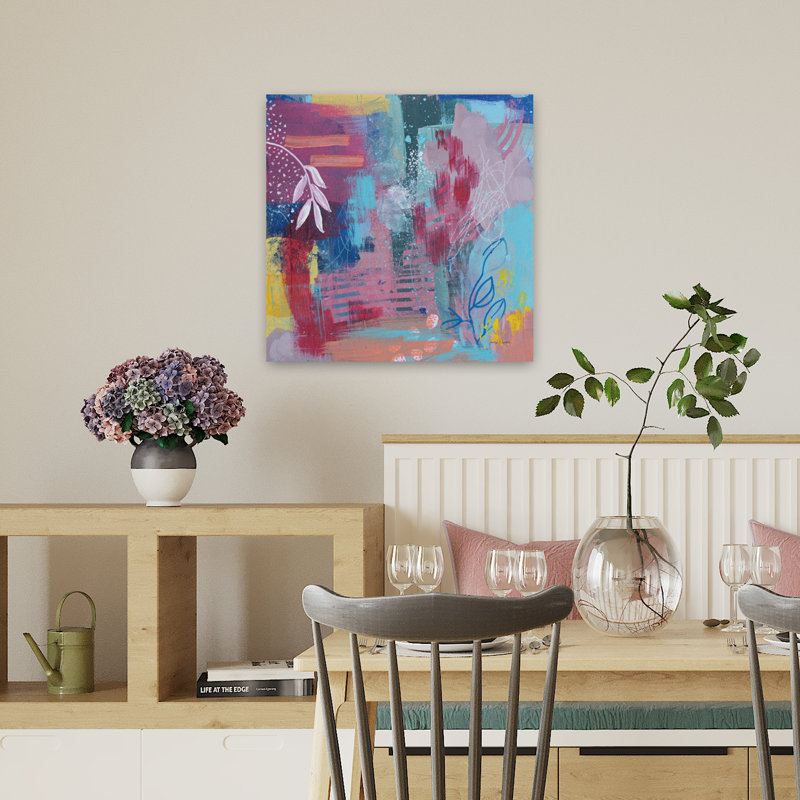 Play Board Contemporary Abstract Art, 18" H x 18" W