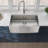 33X22x10"Farmhouse Apron Single Bowl Stainless Steel Kitchen Sink With Workstation