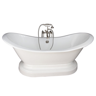 72'' x 30'' Soaking Cast Iron Bathtub
