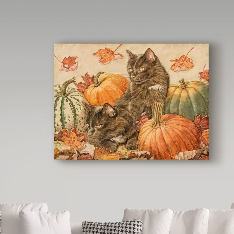 Gilstrap «Double Trouble Cats», reproduction de peinture acrylique sur toile tendue, H 35 po x l 47 po x P 2 po