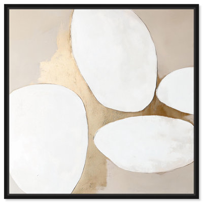 «Stacked Stones III Canvas Boho», art abstrait par 