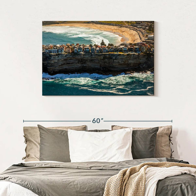 Scène de falaise Bondi Azfar, H 30 po x l 45 po