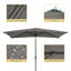Parasol de marché rectangulaire 120 po x 84 po Dmarrion-1441736310