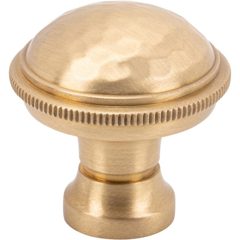 ArtWorth 1 1/8" Diameter Round Knob, Satin Brass