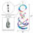 Striped Iridescent Spin Quartet with Plastic Crystal