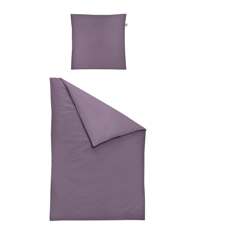 Aspen Duvet Cover Set, 155 x 220cm Duvet Cover + 1 Pillowcase , Purple