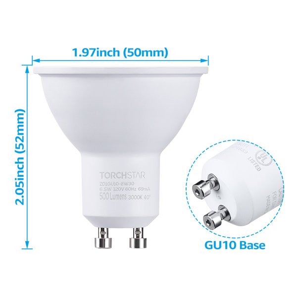 Ampoule LED GU10 MR16 smd de 6 watts: achat en ligne