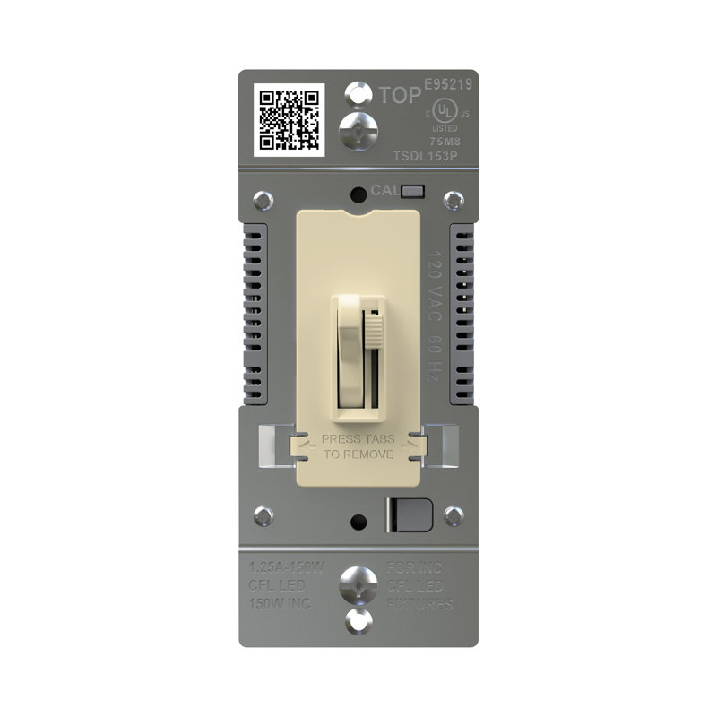 Gradateur de lumière DEL à culot inversé 150W, unipolaire / 3 voies, Blanc, 1