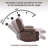 Breasha 39.7" Wide Transitional PU Swivel Rocker Manual Recliner-130043232