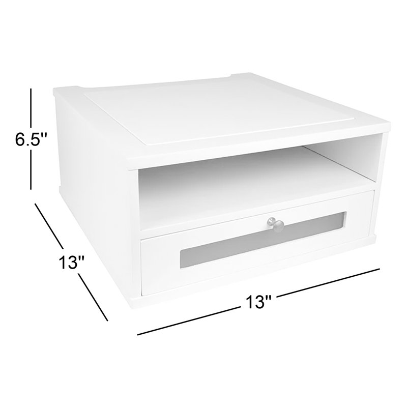 Fayyaz Manufactured Wood Monitor Stand, Midnight Black