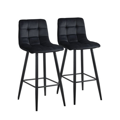 Breyson Upholstered Counter Stool with Metal Frame