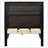 Black Twin Storage Panel Bed