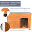  Brown Wood Insulated Dog House