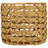 Set Of 2 Wood-Tone Open Fishtail Water Hyacinth Baskets With Built-In Handles15.75"