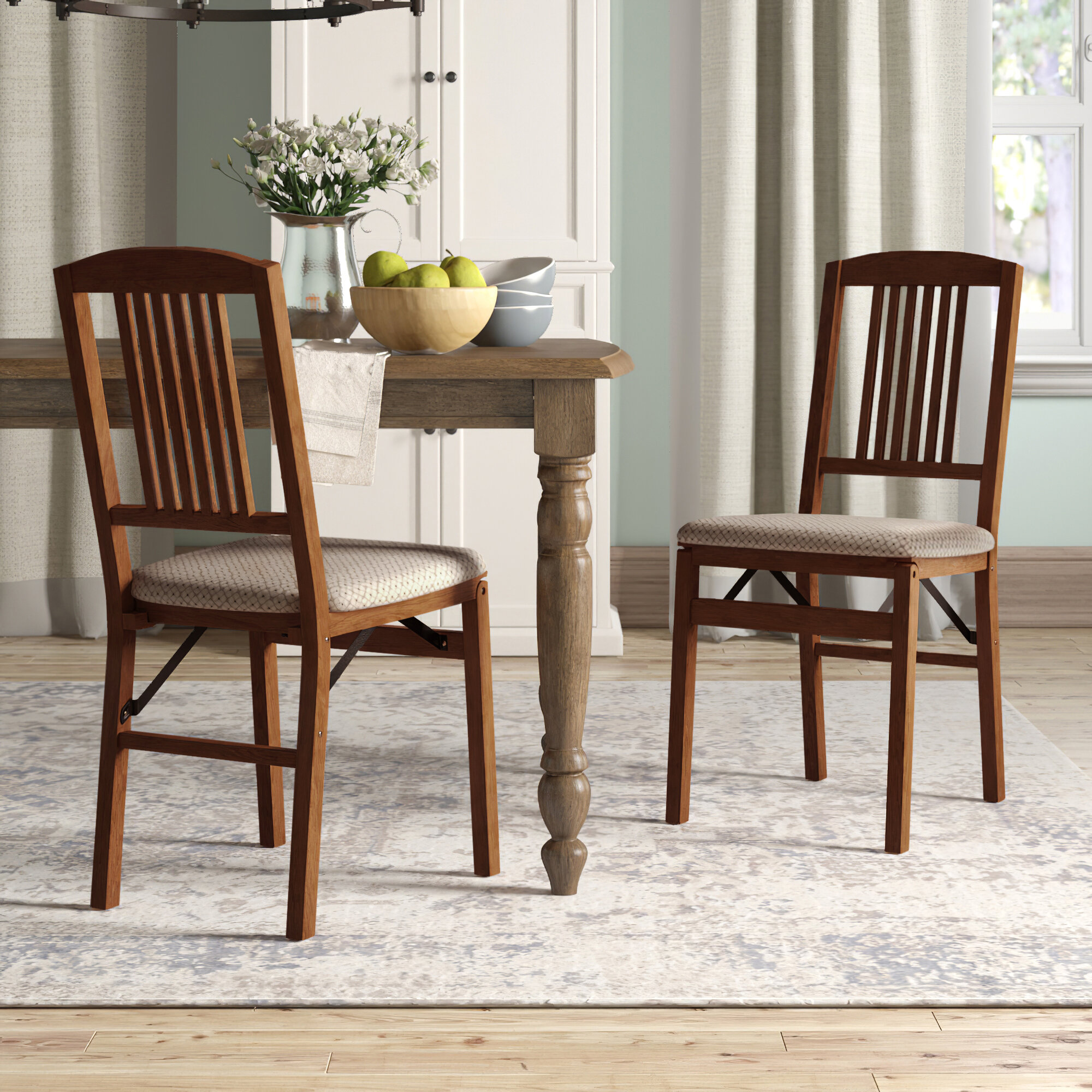 Cherry best sale wood chairs