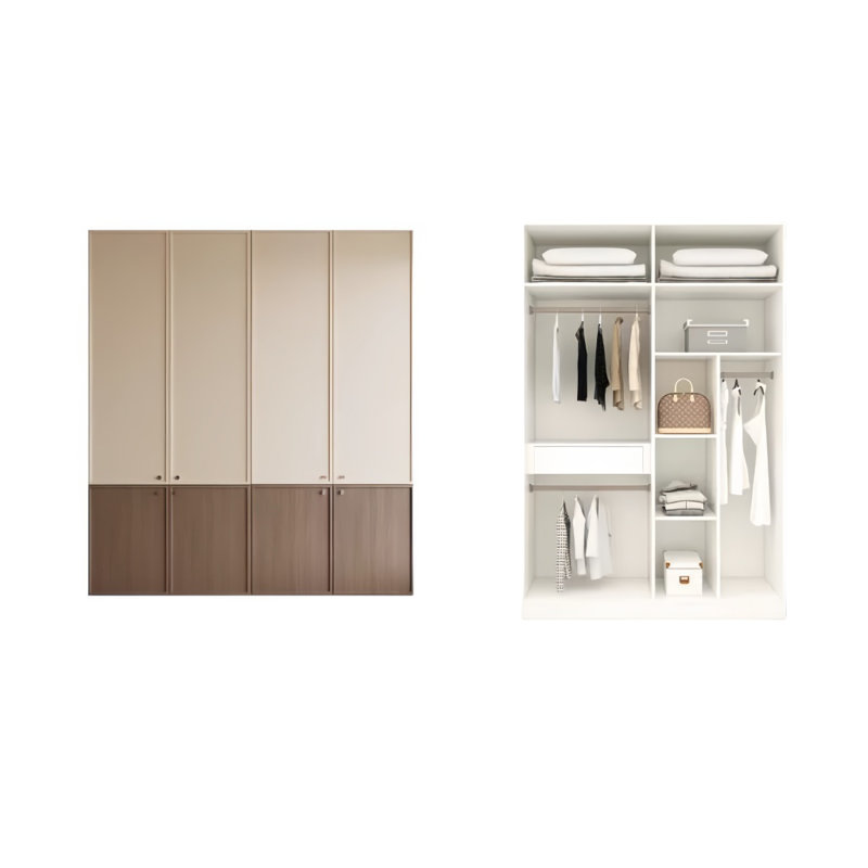 Garde-robe élégante et simple, H 94,49 po x l 70,87 po x P 21,65 po