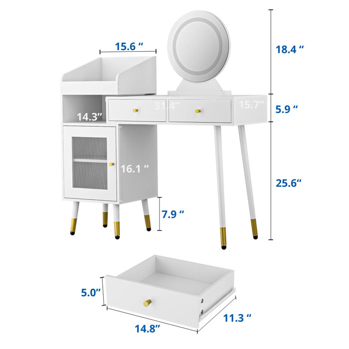 Mercer41 Stassia Vanity & Reviews | Wayfair