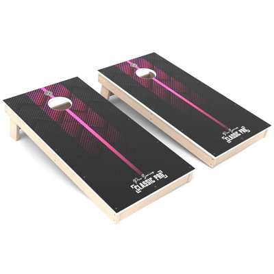 Pro Series Pink All-Weather Composite Cornhole Board Set