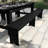 Aleksandra 8' x 12" Commercial Grade Rustic Solid Pine 3 Leg Folding Bench by Flash Furniture-1468476666