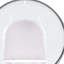  Fauteuil ballon blanc en similicuir