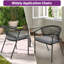 Chaise de patio empilable avec coussin Adila-138645570