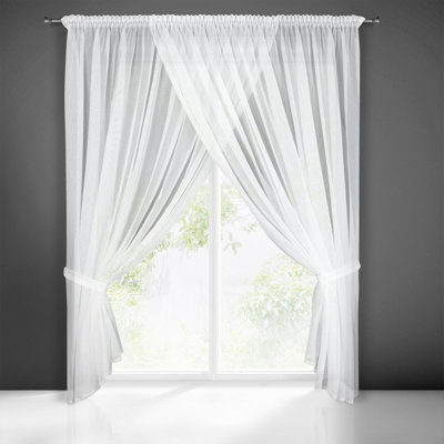 Drishya Semi -transparent Curtains Single Panel