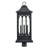 3 Light Outdoor Post Lantern in Powder Coated Black