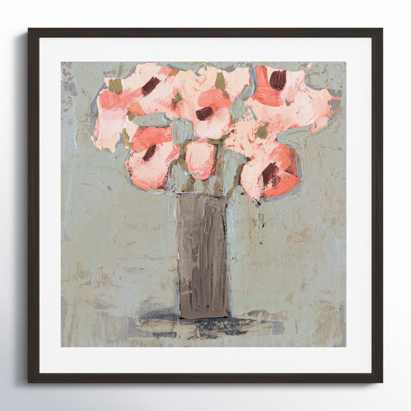 Pale Rustic Bouquet I by Victoria Borges, 18"H x 12"W, Espresso