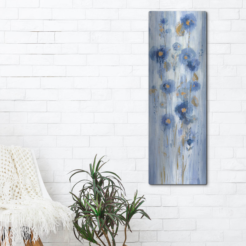 «Seaside Flowers I» par Silvia Vassileva, art mural en métal, 12 po x 36 po, H 48 po x l 16 po