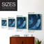 «Blue Sighs I», reproduction encadrée - bois massif-1307598937-1307598939