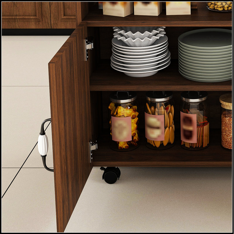 Table pliante multifonctionnelle avec tablettes et roulettes de rangement, idéale pour les petits espaces et polyvalente dans la cuisine, le dortoir ou le bureau