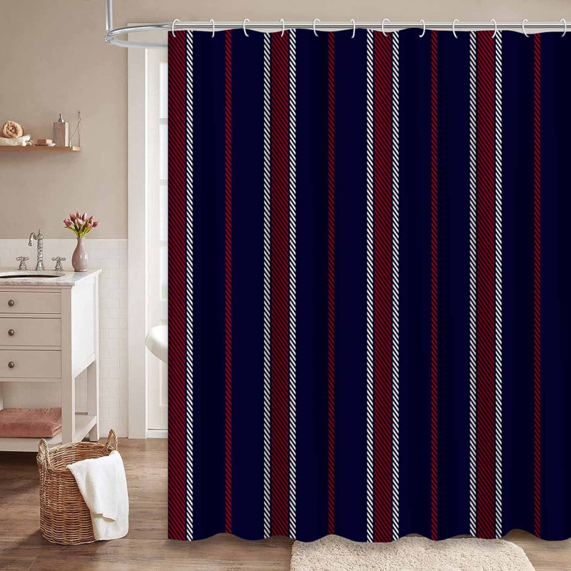 Rideau de douche Stripe, L 72 po x l 84 po