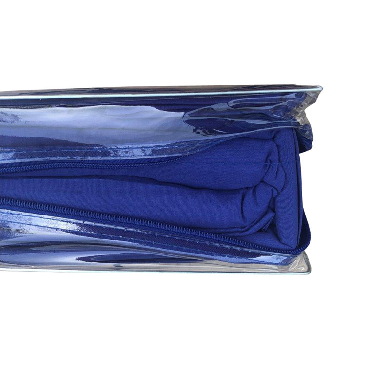 Ensemble de draps en flanelle de coton mélangé, grand, Bleu royal