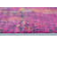 Tapis de couloir abstrait gris ivoire et magenta Comfort-1013130372