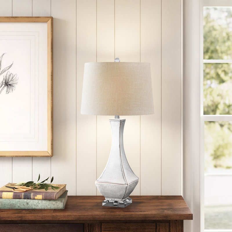 Sterling Table Lamp, White/Cream
