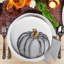 Pumpkins Handmade Earthenware Salad/Dessert Plate