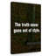 The Truth Never - Wrapped Canvas Print-2128827284