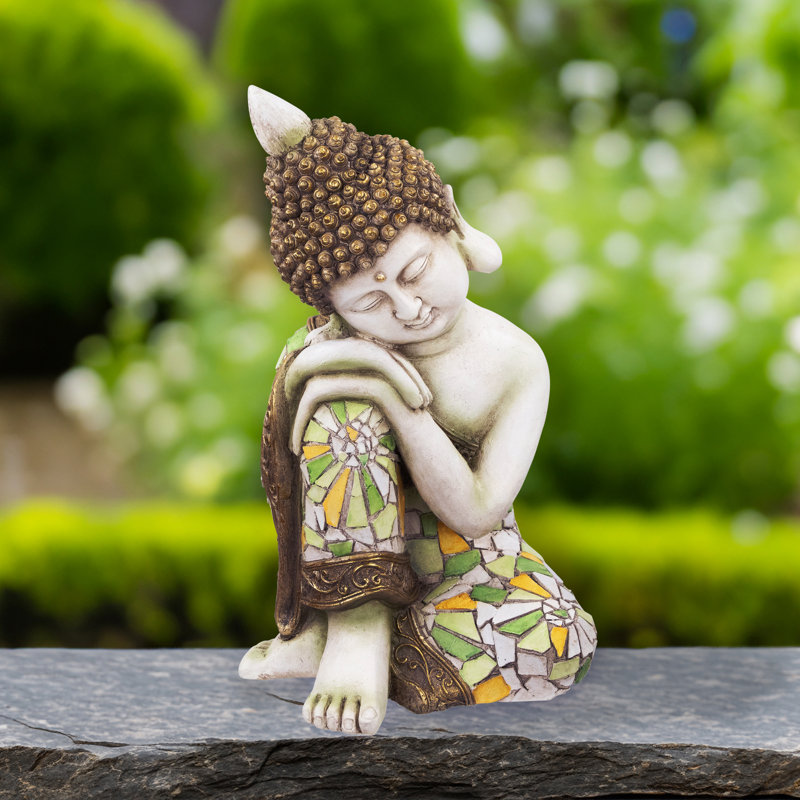 Statue de jardin en céramique au repos 17 po