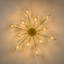 Plafonnier semi-encastré en cristal 12 lumières Mid-Century
