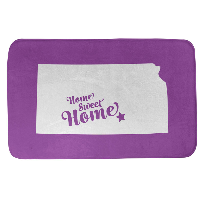 Tapis pour salle de bain wichita doux, l 17 po x L 21 po, Violet
