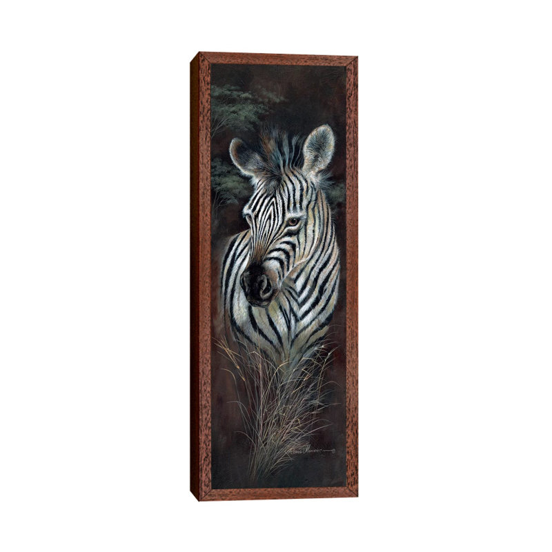 Striped Innocence 1 Piece Panoramic Wall Art on Canvas, 121.92 cm H x 40.64 cm W, Classic Wood Floater Framed