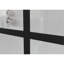 Porte de douche 34 po x 72 po avec finition noire